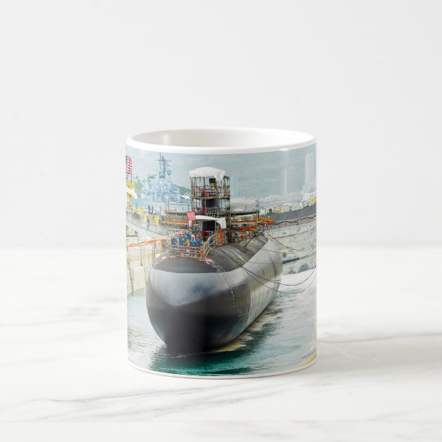 US-SCHNELLER ANGRIFF SUBMARINE - SSN-705-Tasse Kaffeetasse (Mittel)