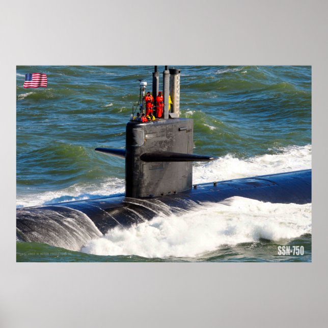 US-SCHNELLER ANGRIFF SUBMARINE - SSN-750 POSTER (Vorne)
