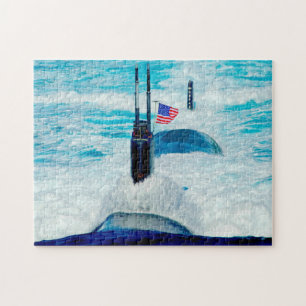 US-SCHNELLER ANGRIFF SUBMARINE - SSN-770 (11x14 IN Puzzle