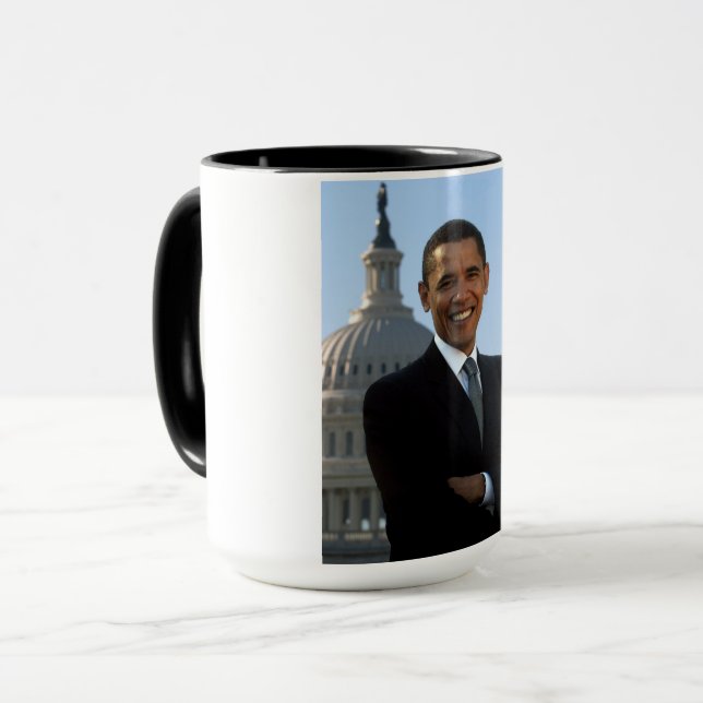 US-Senator, 44. US-Präsident Barack Obama Tasse (Vorderseite Links)