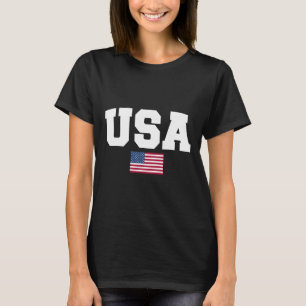 US-Shirt Frauen Männer Kinder amerikanische Flagge T-Shirt
