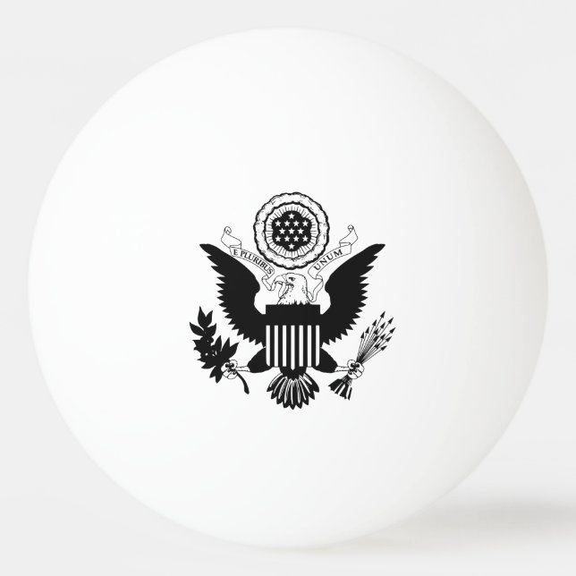 US-Siegel Tischtennisball (Vorderseite)