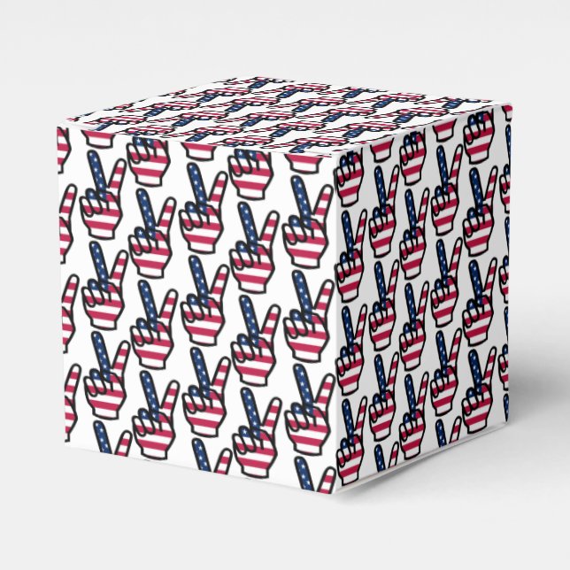 US-Siegeszeichen Geschenkschachtel (Vorderseite)