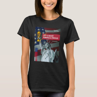 US Soccer American Flag Soccer Ball T-Shirt