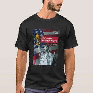US Soccer American Flag Soccer Ball T-Shirt