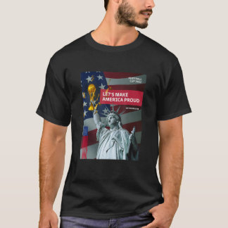 US Soccer American Flag Soccer Ball T-Shirt