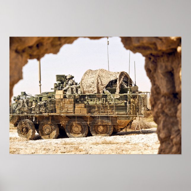 US-Soldaten führen Kampfpatrouillen in Afghanistan Poster (Vorne)