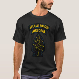 US-Spezialeinheiten - grünes Beret Patch & Tab Ret T-Shirt