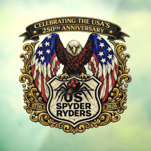 US Spyder Ryders - Aufkleber Adler USA250