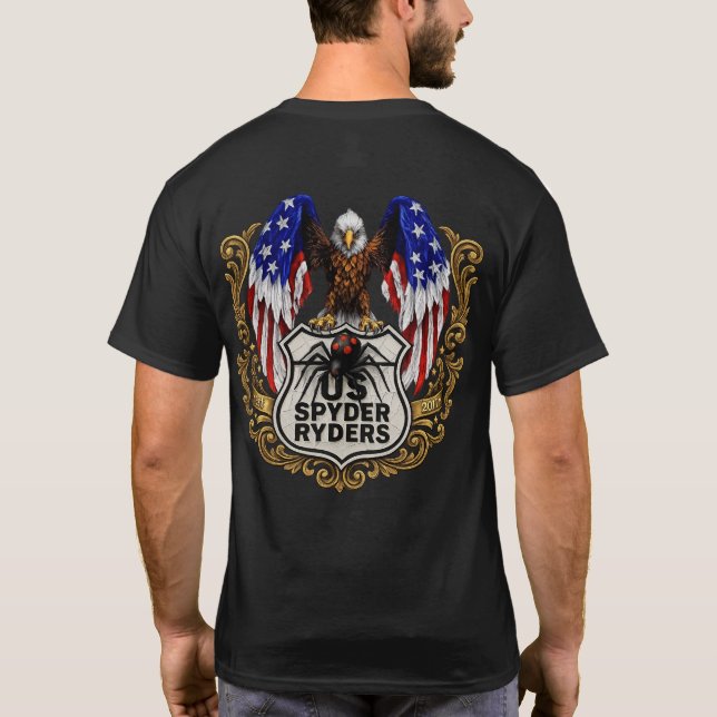 US Spyder Ryders - Eagle 2s T-Shirt (Rückseite)