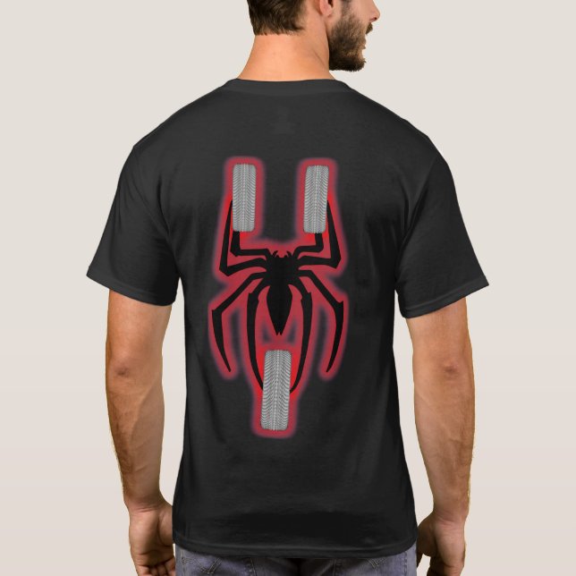 US Spyder Ryders - Glow Red T-Shirt (Rückseite)