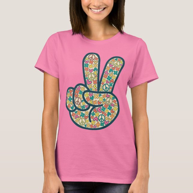 US Spyder Ryders - Hand Peace Sign T-Shirt (Vorderseite)