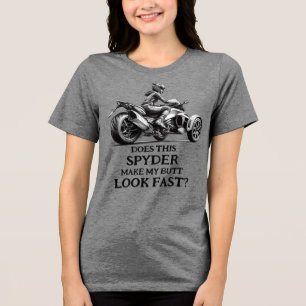 US Spyder Ryders - Hintern Look Fast Front Tri-Blend Shirt