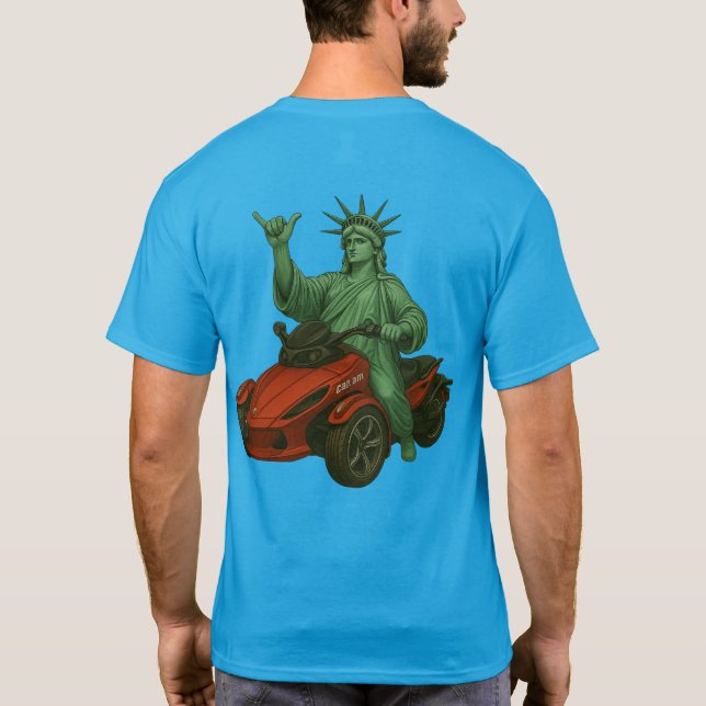US Spyder Ryders - Spyder Statue Liberty 2S T-Shirt (Rückseite)