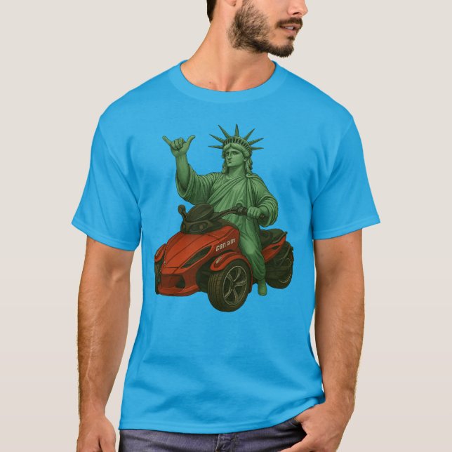 US Spyder Ryders - Spyder Statue Liberty T-Shirt (Vorderseite)