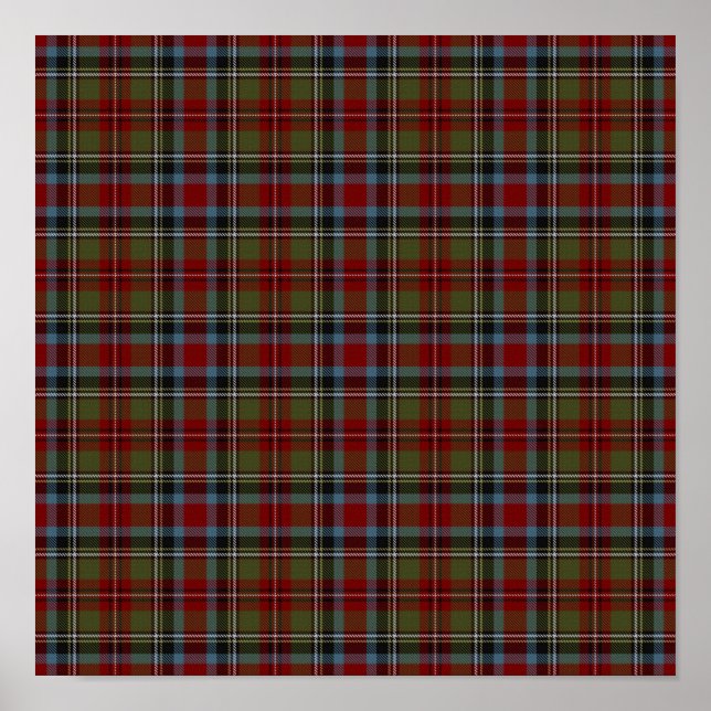 US-Staat Tartan - Carolinas - Digitaler Download Poster (Vorne)