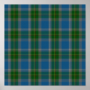US-Staat Tartan - Connecticut - Digitaler Download Poster