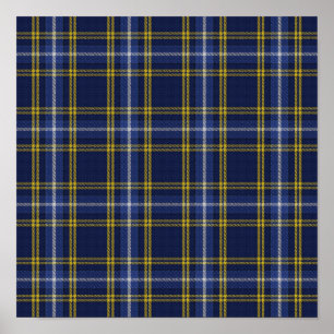 US-Staat Tartan - Indiana - Digitaler Download Poster