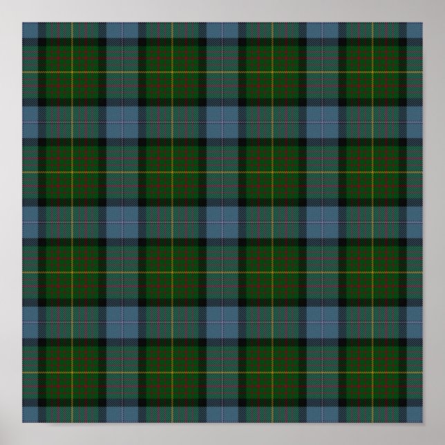 US-Staat Tartan - Kalifornien - Digitaler Download Poster (Vorne)