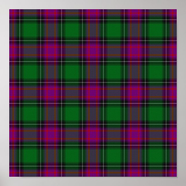 US-Staat Tartan - New Hampshire - Digitaler Downlo Poster (Vorne)