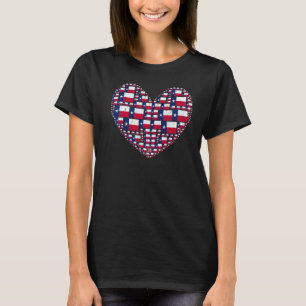 US-Staat Texas Flag Herz Patriotic Texan Usa Texa T-Shirt