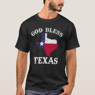 US-Staat Texas Flag Texan God Bless Texas T Shirt
