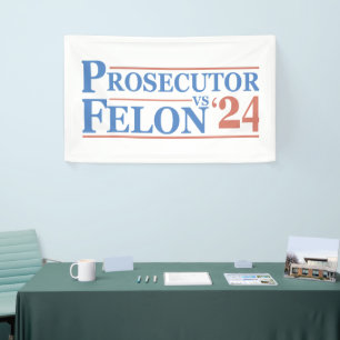 US-Staatsanwalt Vs Felon American Election 2024 T  Banner