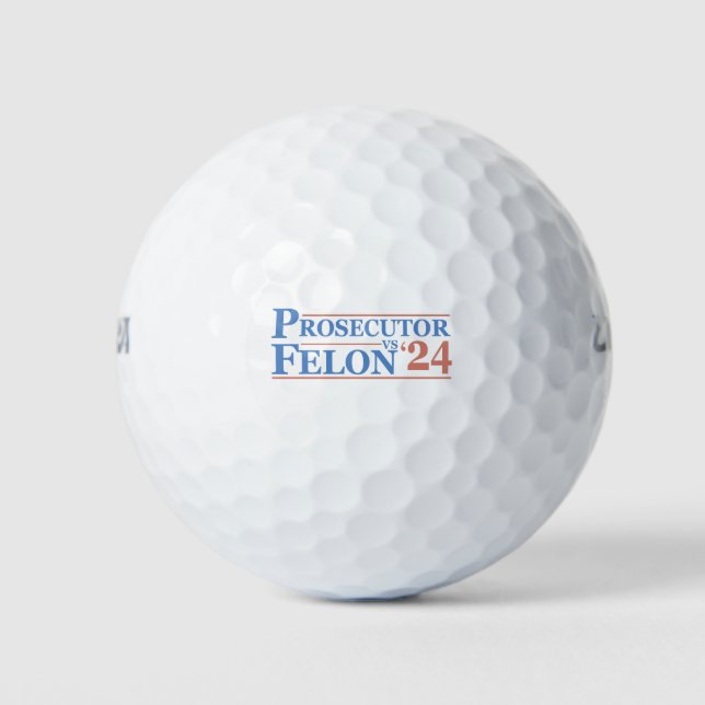US-Staatsanwalt Vs Felon American Election 2024 T  Golfball (Vorderseite)