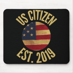 US-Staatsbürgerschaft 2019 Gif Amerikanische Flagg Mousepad
