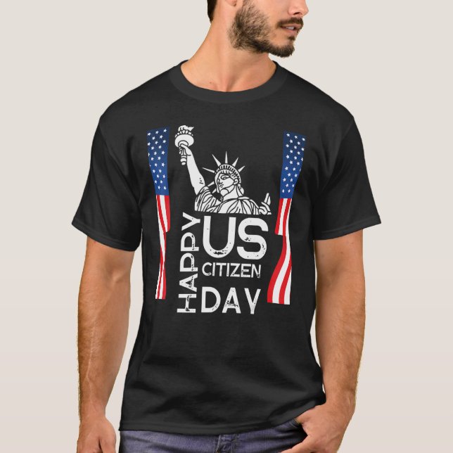 US-Staatsbürgerschaft Amerikanischer Neugeborener T-Shirt (Vorderseite)