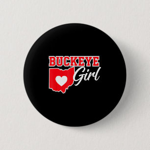 Us Städte Buckeye Mädchen Ohio Zuhause Herz Staat Button