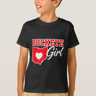 Us Städte Buckeye Mädchen Ohio Zuhause Herz Staat T-Shirt