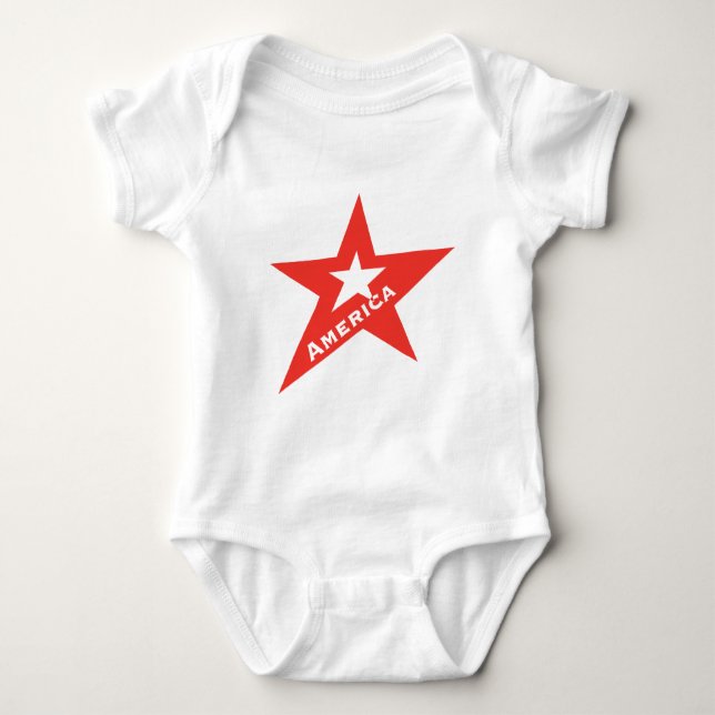 US-Star Baby Strampler (Vorderseite)