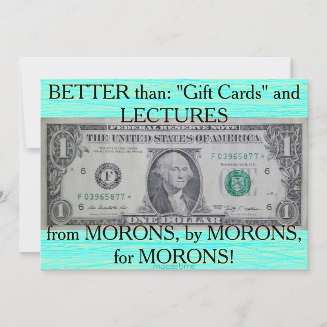 US-Star-Note Mitteilungskarte (Vorderseite)