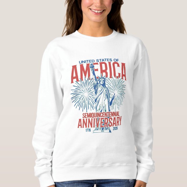 US-Statue of Liberty 250. Jubiläum Sweatshirt (Vorderseite)
