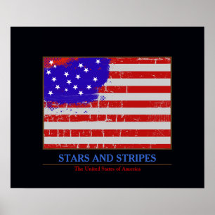 US-Sterne und Streifen für immer Poster