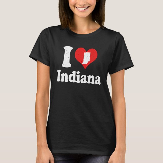 US Stolz Citizen America Liebe Staat I Heart India T-Shirt (Vorderseite)