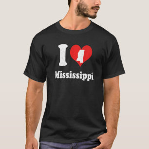 US Stolz Citizen America Liebe Staat I Heart Missi T-Shirt
