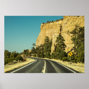 US-Straßenlandschaftsfoto Poster