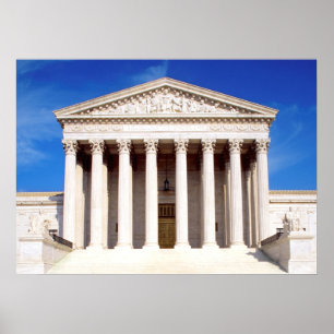 US Supreme Court Gebäude, Washington DC, USA Poster