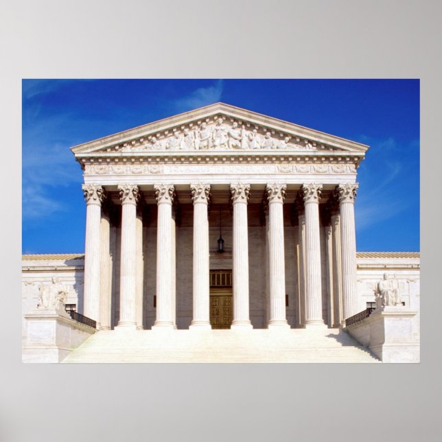 US Supreme Court Gebäude, Washington DC, USA Poster (Vorne)