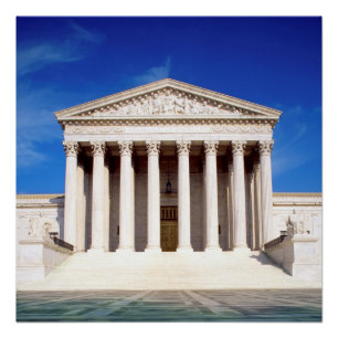 US Supreme Court Gebäude, Washington DC, USA Poster