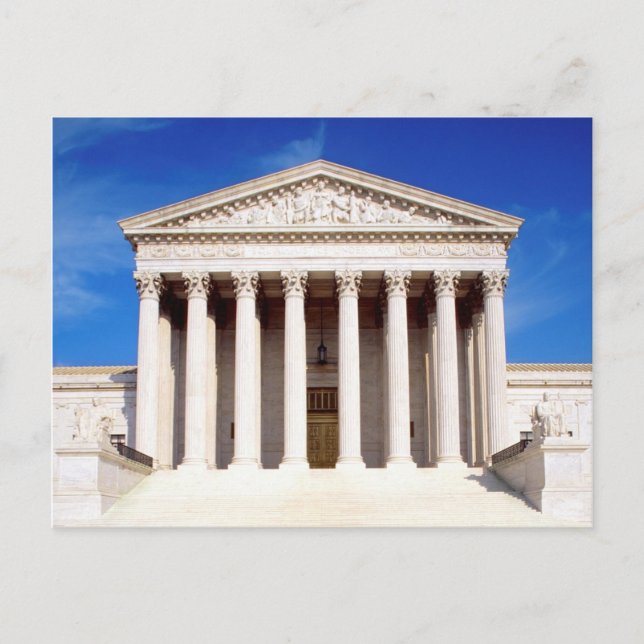 US Supreme Court Gebäude, Washington DC, USA Postkarte (Vorderseite)