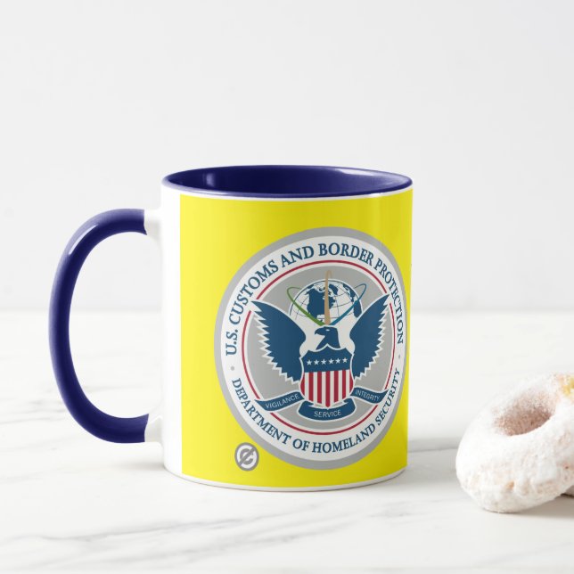 US-Tasse für Zoll- und Grenzschutz Tasse (Mit Donut)