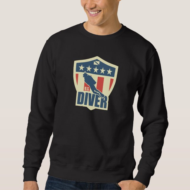 US-Taucher Sweatshirt (Vorderseite)