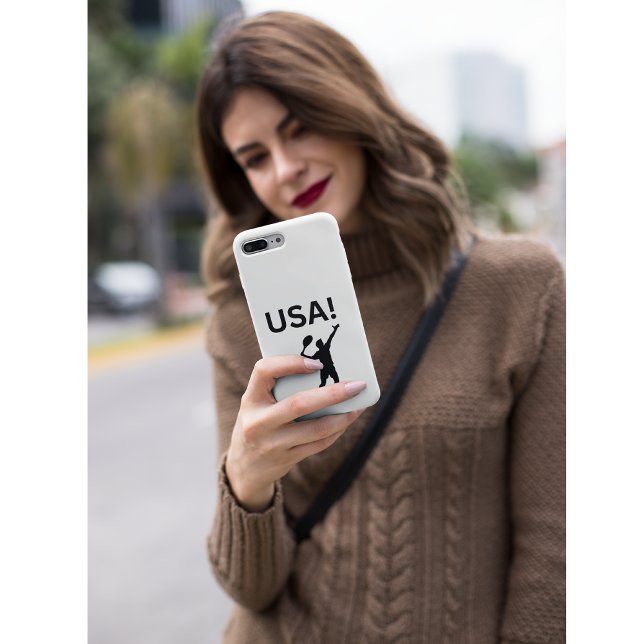 US-Tennisspieler mit Punkt als Ball Case-Mate iPhone Hülle (Von Creator hochgeladen)