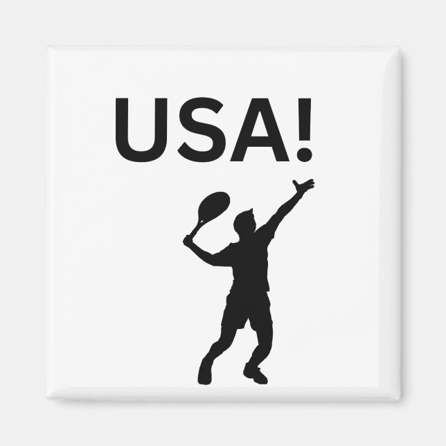 US-Tennisspieler mit Punkt als Ball Magnet (Vorne)