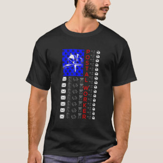 US Theme Postal Worker Mail Carrier T-Shirt