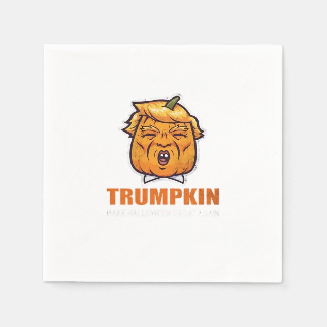 US Trumpkin macht Halloween wieder großartig Kostü Serviette (Vorderseite)