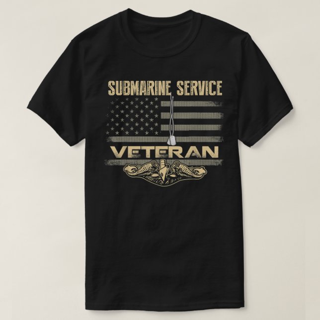 US U-Boot Service Veteran Shirt für Veteran Sub (Design vorne)